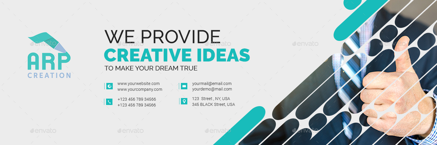 Corporate Twitter Cover,  Elements GraphicRiver